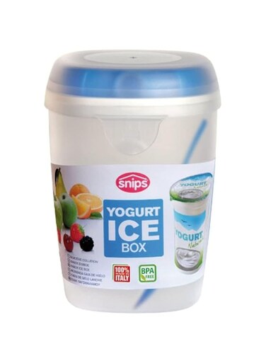 Snips Yogurt Ice Box Container With Spoon [Sn- 055052], Plastic Material