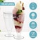 Tumbler 6 Pack Milkshake Glasses - 300ml   Old Fashioned Soda Glasses, Fountain Classic Glass for Ice Cream