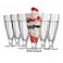 Tumbler 6 Pack Milkshake Glasses - 300ml   Old Fashioned Soda Glasses, Fountain Classic Glass for Ice Cream