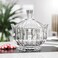 Glass Candy Dish with Lid - 900ML - Large Clear Covered Candy Bowl, Decorative Embossed   Cookie Storage Container Jar for Candy Buffet