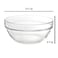 Glass Bowls, 5.5 Inch - 6 Pack - Stackable Food Prep Bowls Multipurpose Clear Glass Serving Bowls