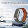 Hybrid Nylon Silicone Sport Replacement Strap Compatible with WHOOP 5.0, One, Peak, and Life Fitness Tracker, Breathable &amp; Durable with Secure Slider Connector Band