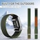 Hybrid Nylon Silicone Sport Replacement Strap Compatible with WHOOP 5.0, One, Peak, and Life Fitness Tracker, Breathable &amp; Durable with Secure Slider Connector Band