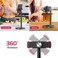 ULANZI Cell Phone Stand Mount for Desk Vijim HP004 Adjustable Height &amp; Angle Phone Holder 360 Degree Rotating Desktop Phone Stand Compatible with iPhone Samsung and All Phones