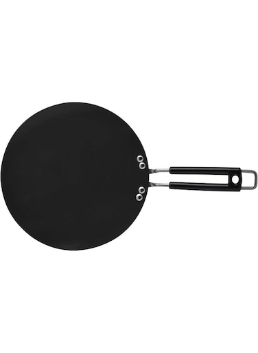 Non-Stick Anodized Nonstick Concave Fry Pan Black 28cm