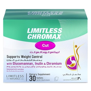 Eva Pharma Limitless Chromax Cut Sachets For Weight Loss, Pack of 30's