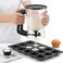 Pancake Batter Dispenser with Measuring Marks &ndash; Easy Pour Baking Funnel for Pancakes, Waffles, Muffins &amp; Cupcakes &ndash; No Mess Batter Separator for Kitchen Baking, Crepe &amp; Griddle Accessories