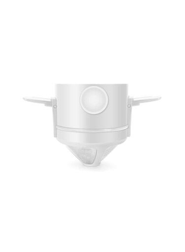 Filter, Stainless Steel Filter Paper Free, Coffee Funnel Filter, Portable Folding Hanging Ear Hand Brewed Coffee Filter Cup, Reusable (White)
