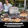 Ninja Woodfire 8-in-1 Electric Outdoor Pizza Oven, Rotisserie &amp; Smoker BBQ with Grate, Pro-Heat Plate, Pizza Stone, Wood Pellets and Shovel, 6 Settings, Dark Orange OO101EU