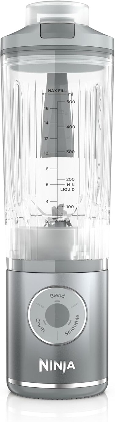 Ninja Blast Max Cordless Portable Blender, Platinum Silver - International Version