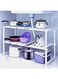 Tiers Expandable Kitchen Organizer, Multi-Functional Shelf Cabinet, Expandable Space Saving Rack