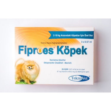 Teknovet Fiproes Dog 2&ndash;10kg &ndash; Tick &amp; Flea Control Solution (3 Pipettes)
