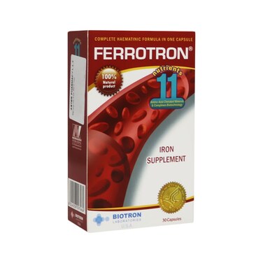 Ferrotron Capsules 30's