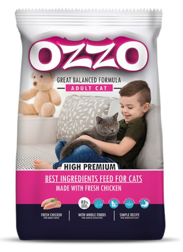 OZZO High Premium Adult Cat Dry Food &ndash; Fresh Chicken, Complete &amp; Balanced Diet for Overall Health 10 Kg