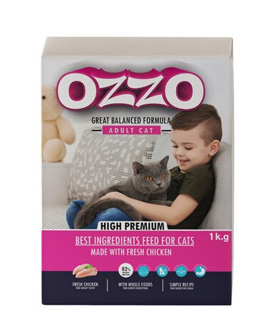 OZZO High Premium Adult Cat Dry Food &ndash; Fresh Chicken, Complete &amp; Balanced Diet for Overall Health 1 Kg