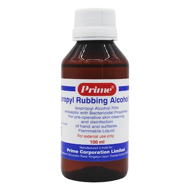 Prime Isopropyl 70% Rubbing Alcohol 100ml