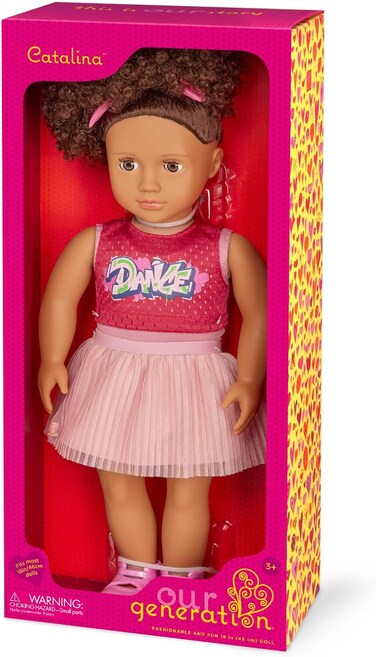 Our Generation Catalina Doll with Hip Hop Ballerina Outfit, 18-Inch Size, Multicolor