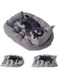 Summer Folding Dog Sofa Bed, 3 in 1 Deformation Dog Kennel, Multifunctional Pet Bed, Soft and Comfortable Pet Mat, for Cats and Small, Medium and Large Dogs, Four-season Universal (Medium, Grey)