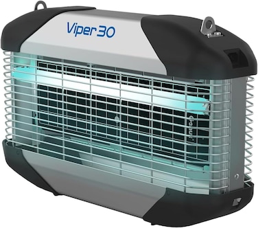 Brandenburg Viper 30 Electric Insect Control Device &ndash; UV Light Bug Zapper, Mosquito and Fly Killer, Indoor/Outdoor Pest Control, Black &amp; Grey, Powerful, Chemical-Free Insect Trap