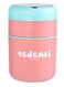Double Soup Bowl Insulated Lunch Container Thermos Steel Food Jar with Spoon Stainless Steel 2 Compartment Leak Proof Airtight Lunch Container for Hot and Cold Food 710ml (Pink)