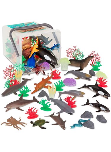 Terra by Battat Marine World, Multi_terra Country World Bucket, AN2772Z, Multi_Terra Country World Bucket