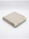 130 x 160 cm 100% Cotton Beige Herringbone Horizontal Throw Blanket for Sofa and Bed, Premium 400GSM Soft Fringed Boho Couch Cover