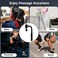 Deep Tissue Back &amp; Muscle Massager with Long Handle &ndash; Handheld Electric Massage Gun with LCD Display, 4 Heads &amp; Multi‑Speed Settings &ndash; Pain Relief for Neck, Shoulders, Back &amp; Feet (Black)