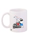 Cartoon Printed Ceramic Coffee Mug White/Blue/Red