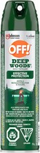 OFF! Deep Woods Insect and Mosquito Repellent, Bug Spray for Camping, Bug Repellent Safe for Clothing, 255 g (Packaging May Vary)