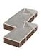 Whitmor Zippered Jumbo Underbed Bags Java Set of 2 Pieces