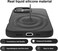 Muzz IPhone 16 ProCase 6.3 Inch, Slim Liquid Silicone 3 Layers Full Covered Soft Gel Rubber Phone Case Protective Cover, Black (iPhone 16 Pro)