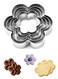 Pieces Flower Cookie Cutters Set for Baking Mousse, Stainless Steel Flower Shaped Cake and Biscuit Cutters, Various Size are Suitable for Decorating Christmas Birthdays Easter and Fun Time with Kids