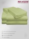 MAXQON Fitted Bed Sheet +2Pcs Pillow Covers, Queen Size 150x200+20cm, Color Sky blue