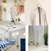 Metal Clothes Incense Burner Stand，Adjustable Dress Hanger with 3 Hooks, Durable Metal Construction, for Clothes Fragrance Infusion (white)