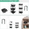 3 Tier Foldable Utility Rolling Cart with 360&deg; Lockable Wheels,Collapsible Metal Storage Organizer Trolley for Kitchen, Bathroom, Office &amp; Home, No Assembly Needed (black)