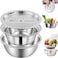 3 in 1 Multipurpose Strainer Drainer Cutter Colander,Stainless Steel Cheese Grater &amp; Salad Maker,Kitchen Drain Basket Set for Washing Fruits and Vegetables