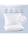 SET OF 2 HOTEL STRIPE COTTON HYPOALLERGENIC WHITE PILLOW