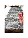 Tazweeq 2Pcs Black Lace Table Runner Decoration, Embroidered Lilies Party Supplies, Vintage Decoration Boho Wedding Bridal Baby Shower Decorations (14 x 120 Inches)