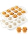 ChicAbode 2 Pack Muffin Pans with Metal Reinforced Frame, 12 Cups Regular Silicone Cupcake Pans, Nonstick Baking Molds with Handle, Easy to Release, for Baking Muffins, Cupcakes, Egg Bites