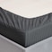 MAXQON Fitted Bed Sheet +2Pcs Pillow Covers, King Size 180x200+20cm, Color Grey