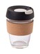 Portable Reusable Coffee Cup Glass With Lid Multicolour