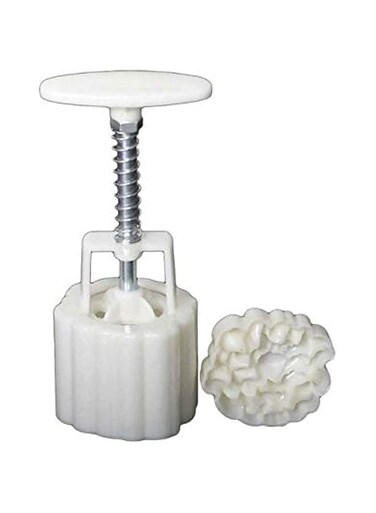 Baking &amp; Pastry Tools - Mid-Autumn Festival Mooncake Mold 3D Flowers Design Cookie Stamp Moon Cake Mold (lotus)