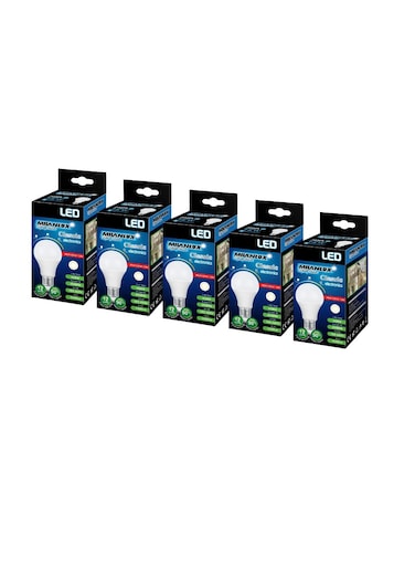 Milanlux Led Bulb 1080 Lumen Warm White (3000) 12W = 75W E27 Base Pack of 5