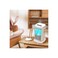 Desktop Air Purifier with UV Light, LED Display, Digital Controls, Dual Fan System, 25W, White.