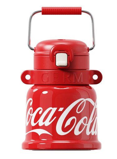 Coca-Cola BELL Vacuum Bottle &acirc;&euro;&ldquo; Red 700ml   GERM   Stainless Steel Insulated Flask   Official Coke Licensed   Hot &amp; Cold Retention   BPA-Free   Travel Bottle