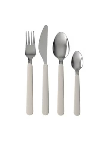cutlery set, beige