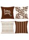 Pillow Covers, 4Pcs Modern Sofa Throw Pillow Cover, 18x18In Decorative Outdoor Linen Fabric Pillow Case, for Couch, Bed, Car, Home Sofa, Couch Decoration (Coffee)