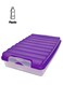 Flat Fridge Box Purple/Clear 25 x 17 x 4cm