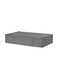 Home Ease Foldable Storage Box with Zipper 93x55x19cm - Grey