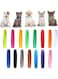 GERRIT Puppy Whelping Collars, 15pcs Puppy ID Collar sNewborn Pet Collars, Double-Sided Soft Adjustable ID Bands for Newborn Pet Dog Cat